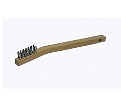Radnor 64000448 Wood Handle .006" Stainless Steel Inspection Brush 3 X 7 Rows