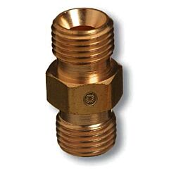 Radnor 64003907 916" - 18 B Rh Brass Fuel Gasoxygen Hose Coupler