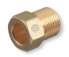 Radnor 64003929 58" - 18 B Rh Brass Inert Gas Hose Nut