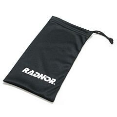 Radnor 64051453 Black Microfiber Eyewear Pouch With Drawstring Closure