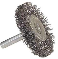 Radnor 64000462 1 12" X 14" Carbon Steel Crimped Wire Mounted Wheel Brush Wheel Brush