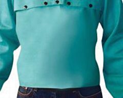 Radnor 64054979 14" Green Cotton Fire Retardant Bib