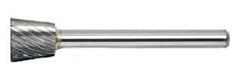 Radnor 64007518 Sn-42Sc 18" X 316" Inverted Cone Shape Single Cut Carbide Burr