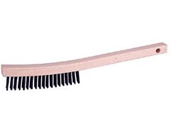 Radnor 64000440 Stainless Steel Curved Handle Scratch Brush 4 X 19 Rows