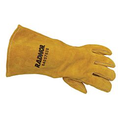 Radnor 64057638 14" Bourbon Brown Side Split Cowhide Cotton Lined Left Hand Welders Glove, Size Large