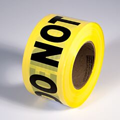 Radnor 64055721 3" X 1000' Yellow 1.5 Mil Polyethylene Primeguard Barricade Tape "Caution Do Not Enter"