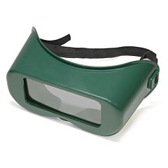 Radnor 64005086 Fixed Front Welding Goggles With Green Rigid Frame And Shade 5 Green 2" X 4" Lens