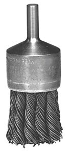Radnor 64000422 1 18" X 14" Carbon Steel Knot Wire Mounted End Brush