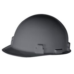 Radnor 64051013 Gray Smoothdome Polyethylene Cap Style Hard Hat With 1-Touch Suspension