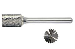Radnor 64007148 Sb-51Dc 14" X 316" Cylindrical (End Cut) Shape Double Cut Carbide Burr