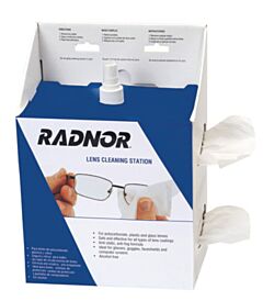 Radnor 64051474 5" X 8" Lens Cleaning Station (1,200 Per Dispenser Box) With 16 Ounce Cleansing Solution