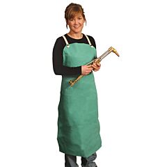 Radnor 64054942 24" X 42" Green Cotton Fire Resistant Bib Apron