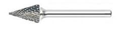 Radnor 64006966 Sm-1Dc 14" X 12" Pointed Cone Shape Double Cut Carbide Burr