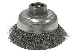 Radnor 64000338 2 34" X 5/8" - 11" Carbon Steel Crimped Wire Cup Brush