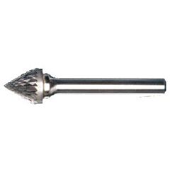 Radnor 64007380 Sj-3Dc 38" X 516" 60 Degree Cone Shape Double Cut Carbide Burr