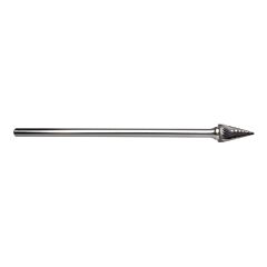 Radnor 64007496 Sm-5L6Sc 12" X 7/8" Pointed Cone Shape Single Cut Carbide Burr