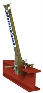 3M Dbi-Sala 7400055 Stanchion With I-Beam Base, Fits 12" To 18" (30.5-45.7Cm) Wide Flange Up To 2-1/4" (5.7Cm) Thick