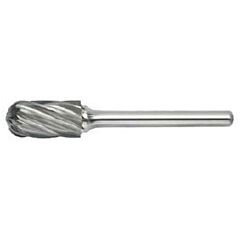 Radnor 64007206 Sc-6L6Dc 58" X 1" Cylindrical (Radius End) Shape Double Cut Carbide Burr