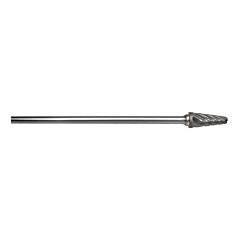 Radnor 64007455 Sl-4L6Fm 12" X 1 18" Radius Cone Shape Aluminum Cut Carbide Burr