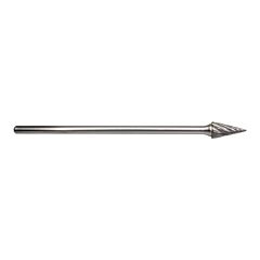 Radnor 64007495 Sm-5L6Fm 12" X 7/8" Pointed Cone Shape Aluminum Cut Carbide Burr