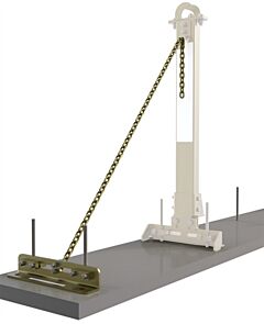 3M Dbi-Sala 7400214 Tie-Back Base Assembly With Chain For Securaspan Rebar/Shear Stud Horizontal Lifeline Stanchion