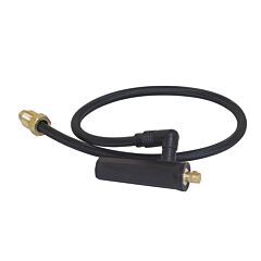 Radnor 64005715 Model Da-917Fs .355" Dinse Machine Plug With 18" Auxiliary Gas Hose With 58"-18Rh Nut And 38"-24Rh Power Cable Connection