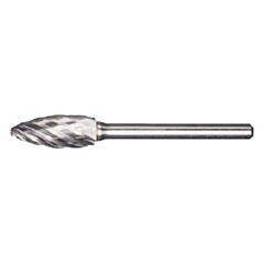 Radnor 64007363 Sh-5L6Fm 12" X 1 14" Flame Shape Aluminum Cut Carbide Burr