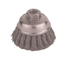 Radnor 64000314 6" X 5/8" - 11" Carbon Steel Knot Wire Cup Brush