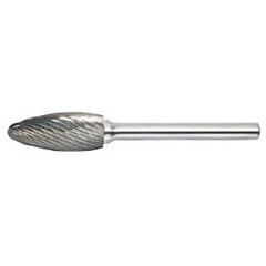Radnor 64007370 Sh-7Sc 34" X 1 58" Flame Shape Single Cut Carbide Burr