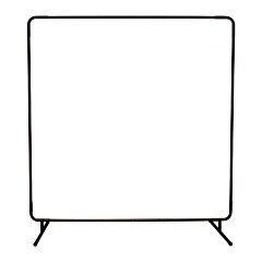 Radnor 64052108 6 Ft H X 6 Ft W 18 Ga Black Strong 1", 18 Gauge Tubular Framed Steel Portable Welding Screen Frame