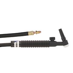 Radnor 64005669 9F Air Cooled Tig Torch With A Rigid 60 Degree Head With Valve, 125 Amps @ 60% Duty Cycle.