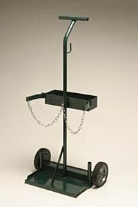 Radnor 64003579 2 Cylinder Cart With Solid Rubber Wheels And Dual Handle