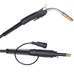 Radnor 64002614 250 A - 320 A Pro .030" - .035" Air Cooled Mig Gun With 15' Cable And Lincoln Style Connector