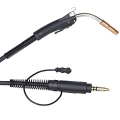 Radnor 64002610 200 A - 320 A Pro .030" - .035" Air Cooled Mig Gun With 15' Cable And Miller Style Connector