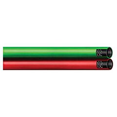 Radnor 64003348 38"X 100' Red And Green Synthetic Rubber Twin Hose With Bb Hose Fittings