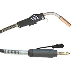 Radnor 64002479 400 A .052" - 116" Air Cooled Mig Gun With 15' Cable And Miller 4 Pin Style Connector