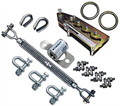 3M Dbi-Sala 7600580 Energy Absorber With Three Shackles, Fasteners, Turnbuckle Tensioner, Thimbles, Cable Clips, Wedge Grip Termination Device And 2 O-Rings