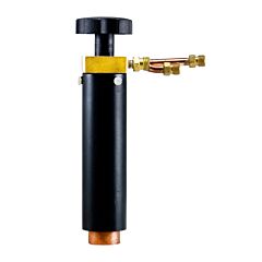 Radnor 64005865 27A 500 Amp Water Cooled Tig Machine Torch Head With 180 Degree Head And 9" Body
