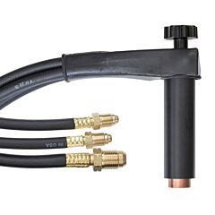 Radnor 64005868 27A-25 500 Amp Water Cooled Tig Torch With 180 Degree Head And 25' Cable And 9" Body
