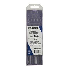 Radnor 64002262 116" X 3" E3 Tungsten Electrode Ground (10 Per Package)