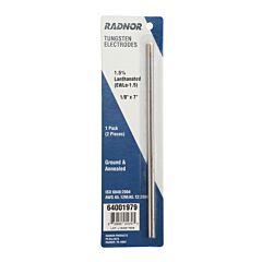 Radnor 64001979 18" X 7" 1.5% Lanthanated Tungsten Electrode Ground (2 Per Package)