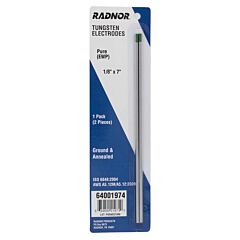Radnor 64001974 18" X 7" Pure Tungsten Electrode Ground (2 Per Package)