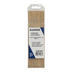 Radnor 64001968 4100" X 7" 1.5% Lanthanated Tungsten Electrode Ground (10 Per Package)