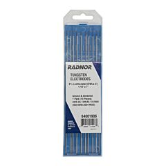 Radnor 64001906 116" X 7" 2% Lanthanated Tungsten Electrode Ground (10 Per Package)