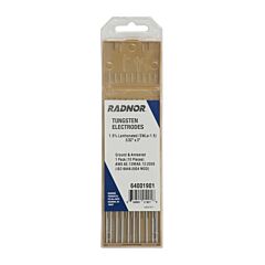Radnor 64001901 332" X 3" 1.5% Lanthanated Tungsten Electrode Ground (10 Per Package)