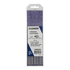 Radnor 64002264 18" X 3" E3 Tungsten Electrode Ground (10 Per Package)