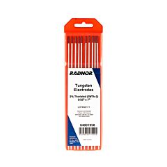 Radnor 64001958 332" X 7" 2% Thoriated Tungsten Electrode Ground (10 Sticks Per Package)