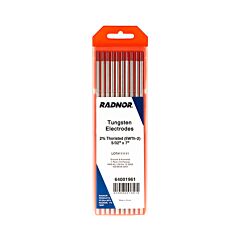 Radnor 64001961 532" X 7" 2% Thoriated Tungsten Electrode Ground (10 Sticks Per Package)