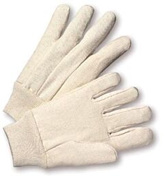 Radnor 64057118 White Standard Weight Cotton And Polyester Reversible General Purpose Gloves With Knit Wrist, Size Large