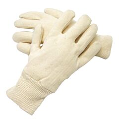 Radnor 64057146 White Standard Weight Cotton And Jersey Reversible General Purpose Gloves With Knit Wrist